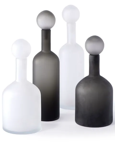 POLSPOTTEN Bubbles bottles (set of 4) White 140300258