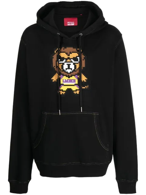 Mostly Heard Rarely Seen 8-Bit Los Angeles graphic-print hoodie Black MHEB08BBKH18