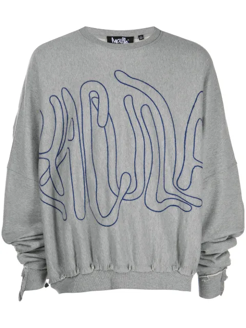Haculla embroidered-logo sweatshirt Black HA08BBK02