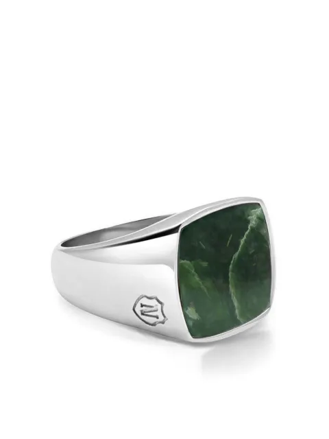 Nialaya Jewelry silver-plated jade ring Silver MRING129
