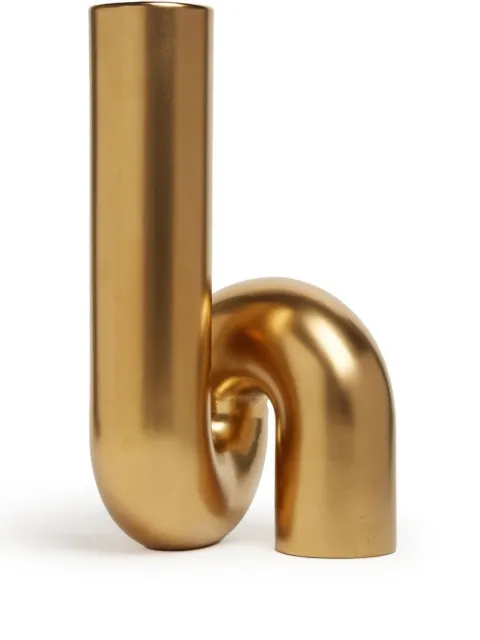 POLSPOTTEN Yourtube ceramic vase Gold 240205027