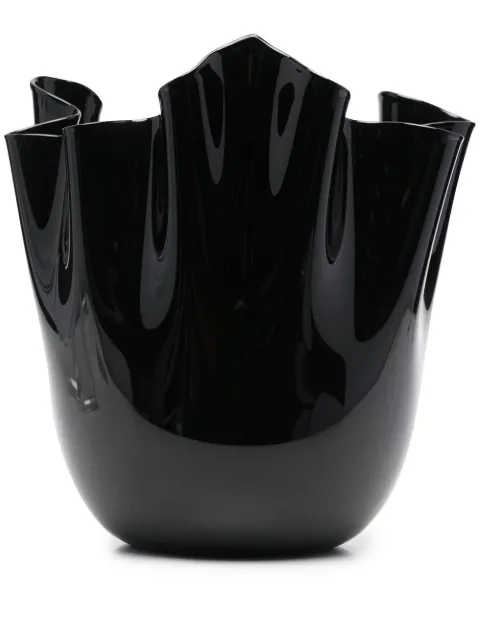 Venini vaso-fazz glass vase Black FO370002000O0O