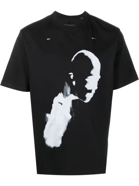 HELIOT EMIL graphic-print cotton T-shirt Black SS22M09041C07BLK01