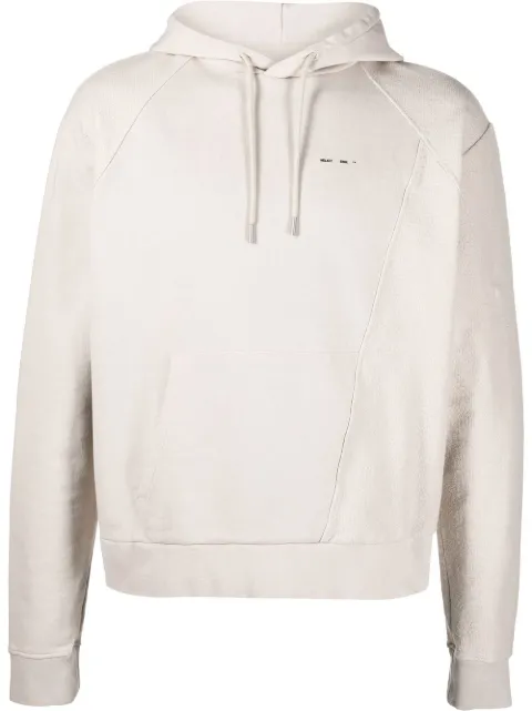 HELIOT EMIL panelled organic cotton hoodie Neutrals SS22M08033C03ST18PHYLUMHOODIE