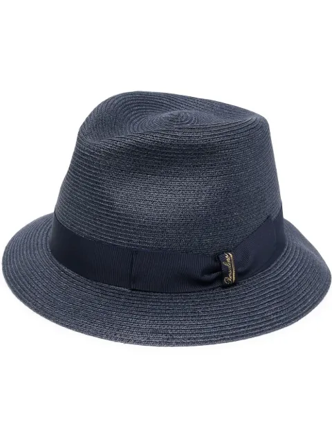 Borsalino woven hemp hat Blue 141107