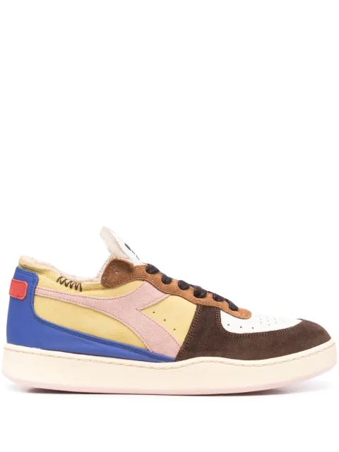 Diadora colour-block lace-up sneakers Yellow 20117828035014