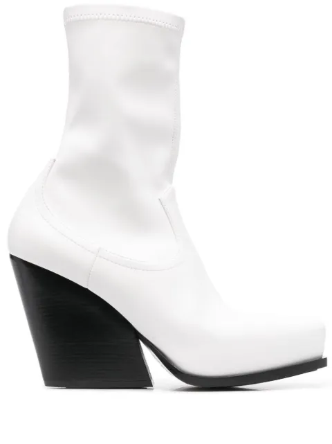 Stella McCartney Cowboy stretch ankle boots White 810134W1CV0