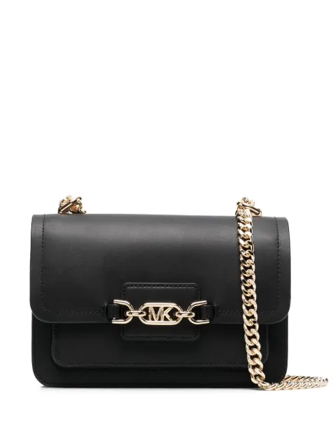 Michael Kors Heather logo-plaque shoulder bag Black 30S2G7HL3L001