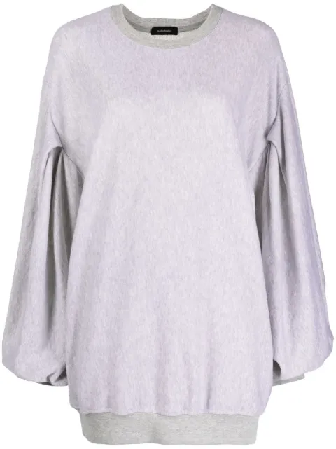 Made in Tomboy puff-sleeve oversized sweatshirt Grey 00915120F009
