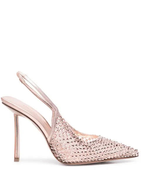 Le Silla 100mm Gilda crystal-embellished slingback pumps Pink 2299U090P1PPCAZ