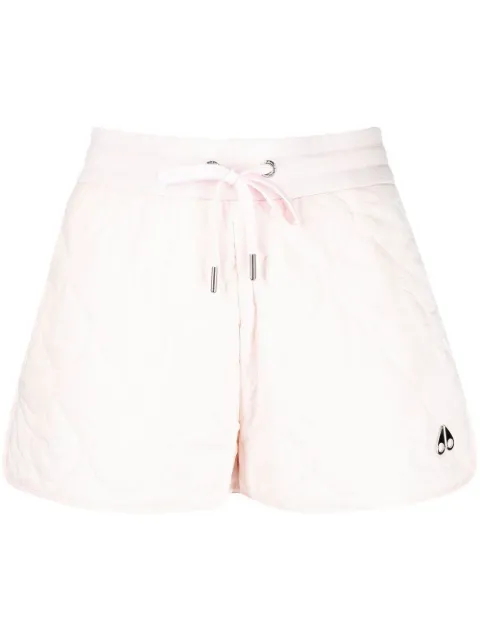 Moose Knuckles quilted recycled nylon shorts Pink M12LR776