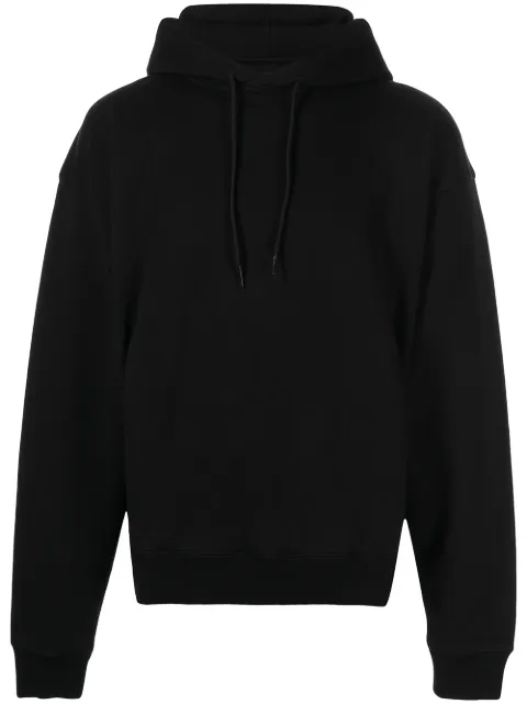 Martine Rose logo-print oversized hoodie Black CMR602FLBLACK