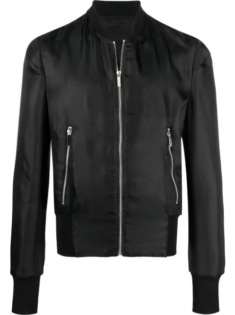 SAPIO zipped-up bomber jacket Black N13TWILLSETA