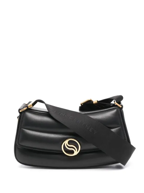 Stella McCartney S-Wave padded shoulder bag Black 7B0025WP0110
