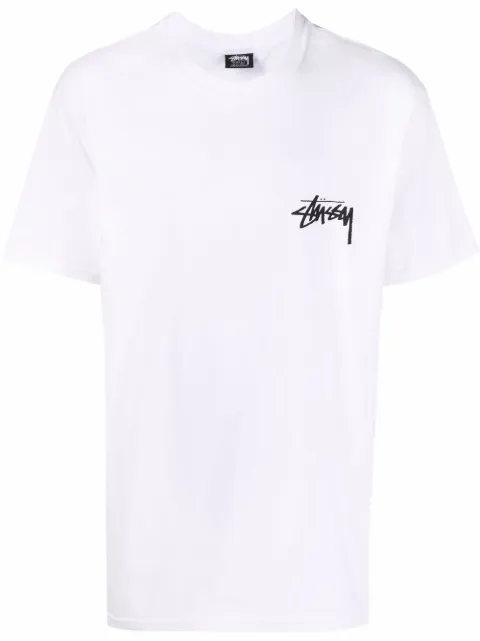 Stüssy dice logo-print T-shirt White 1904765