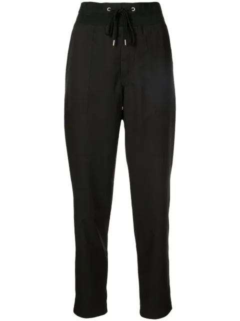James Perse drawstring tapered trousers Black WLMP1877
