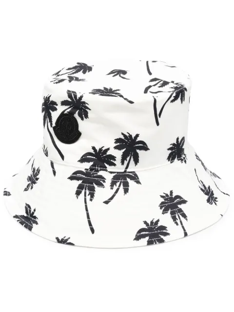 Moncler palm tree bucket hat White H10933B00045595Z5