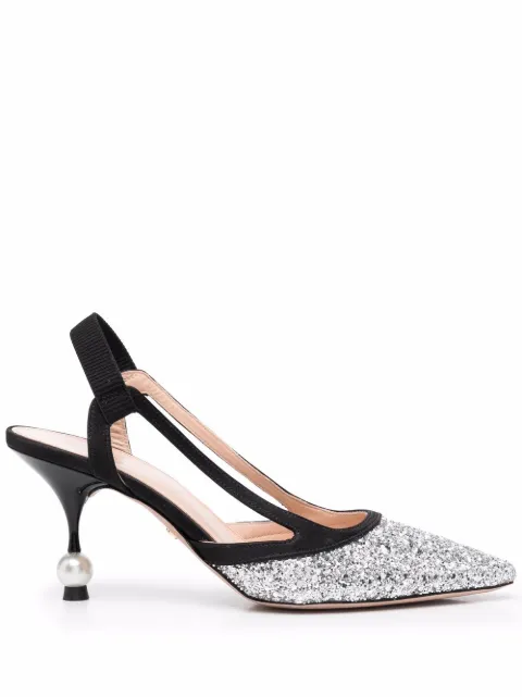Giambattista Valli 75mm rhinestone-embellished pumps Black 22FWKVSTSL0319GLI