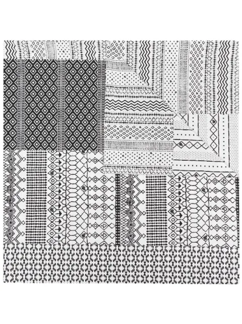 Gabriele Pasini all-over graphic print scarf White 611029034
