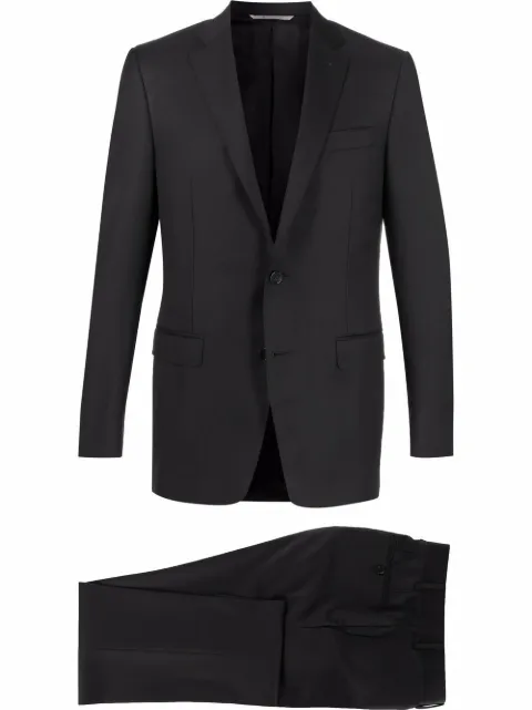 Canali tailored single-breasted suit Black 1922093AS10315