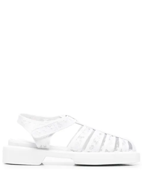 Le Silla Fisherman lace sandals White 5132U020M1PPLAC