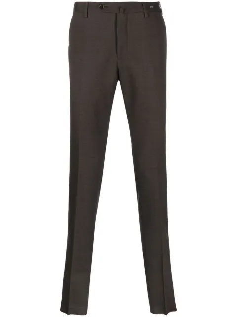 PT Torino tailored-cut tapered trousers Brown COVF01Z00CL1RB04