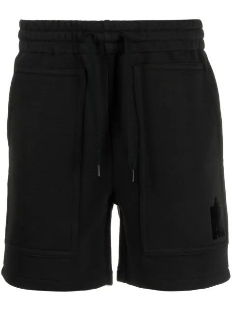 Mackage logo-patch drawstring shorts Black P003317ELWOODR