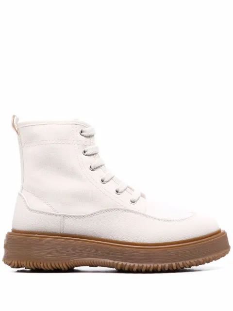 Hogan lace-up leather boots Neutrals H5W6020EF50QW6