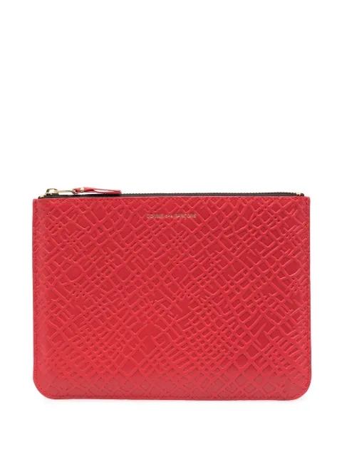 Comme Des Garçons Wallet embossed-logo detail wallet Red SA5100