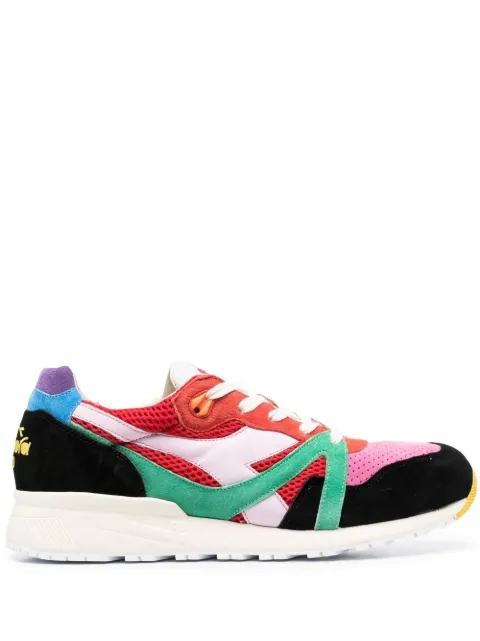 Diadora panelled lace-up sneakers Red 201178535