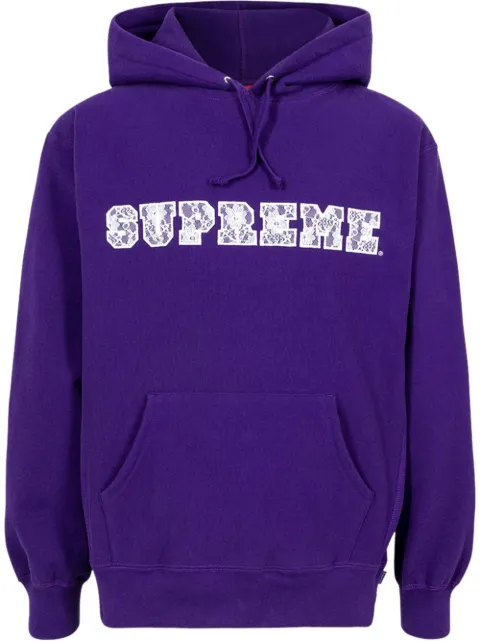 Supreme lace logo hoodie Purple SU11604