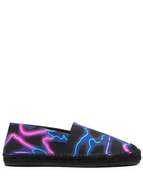 Valentino Garavani VLTN logo-print espadrilles Black YS0B73DBQ