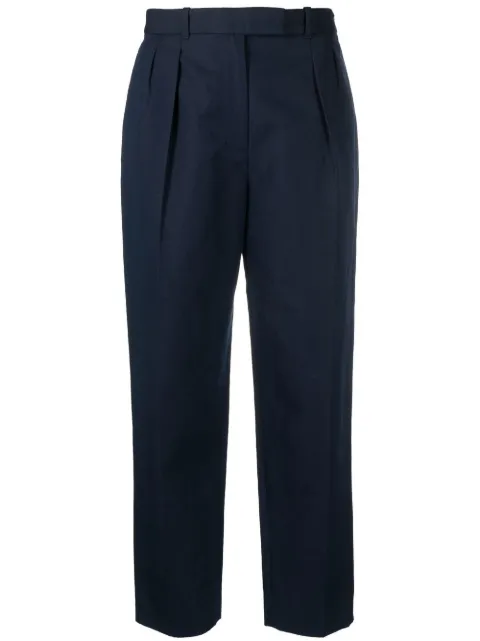 A.P.C. concealed-front fastening trousers Blue COEUYF08404