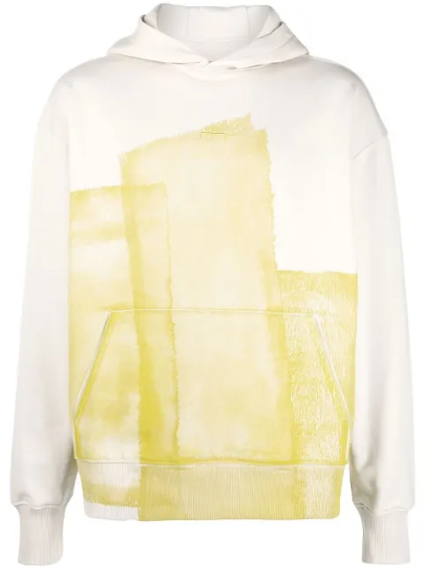 A-COLD-WALL* graphic-print cotton hoodie Neutrals ACWMW058