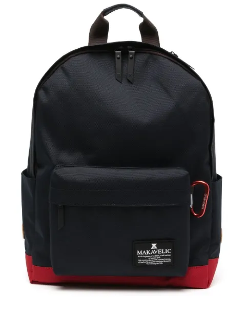 Makavelic logo zipped backpack Blue 312210102NVRD