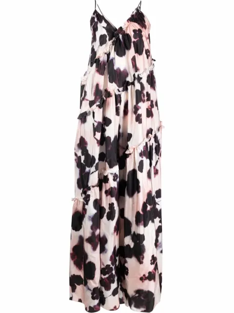 Del Core ruffle-detail jumpsuit Pink D00135
