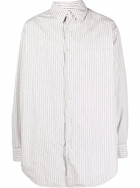 Maison Margiela stripe-print padded shirt White S50DL0501S54301