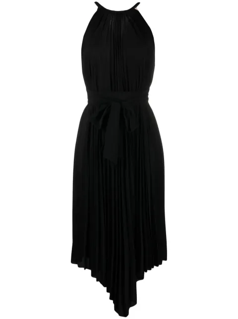 Alexandre Vauthier asymmetric pleated dress Black 222DR1657