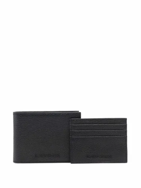 Emporio Armani logo-embossed leather wallet Black Y4R378Y068E80001