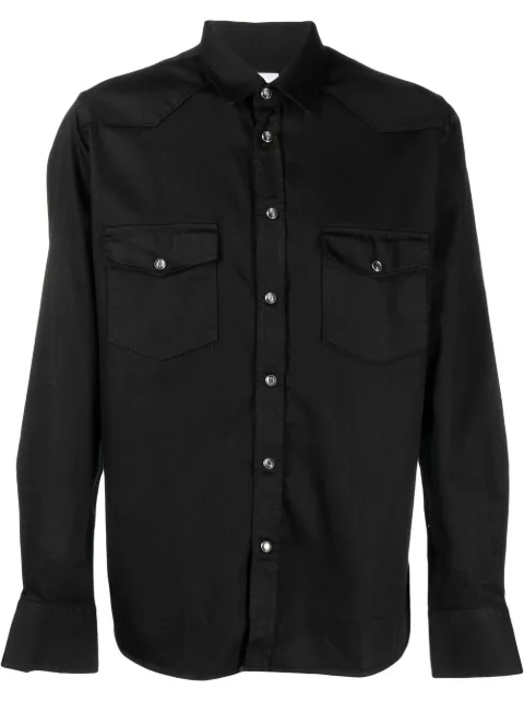 PT Torino flap-pockets button-up shirt Black TL6LTX010CPT01BR