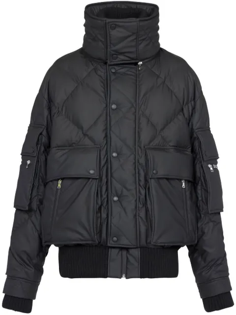 Balmain zipped padded jacket Black YH1TP065XC03