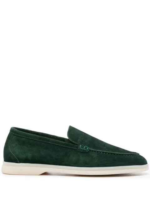 Scarosso Ludovica suede loafers Green LUDOVICALOAFGRNSUED