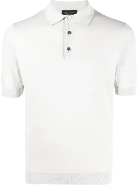 Dell'oglio cotton short-sleeve polo shirt Grey PL1MCSU18R