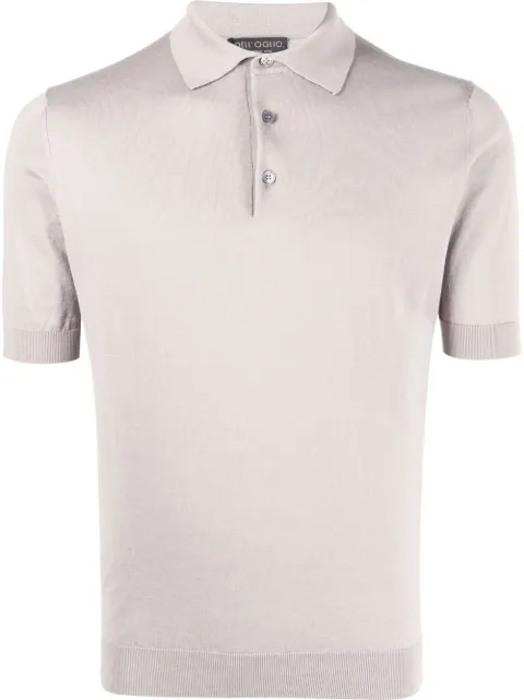Dell'oglio cotton short-sleeve polo shirt Neutrals PL1MCSU18R