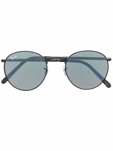 Ray-Ban round-frame sunglasses Black RB3637002G1