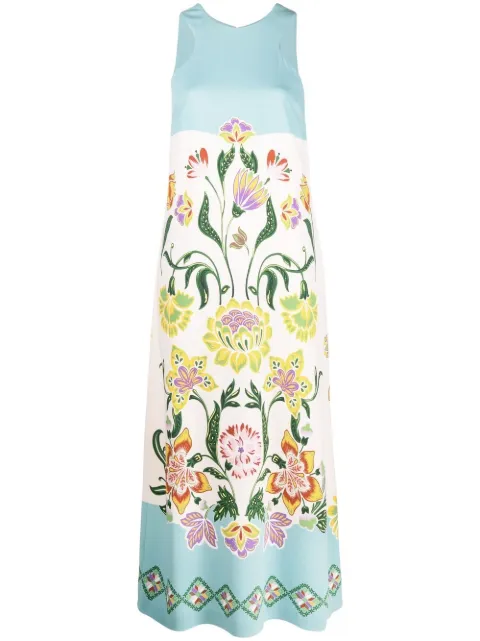 La DoubleJ Racer maxi dress Blue DRE0344JER023FFL0005