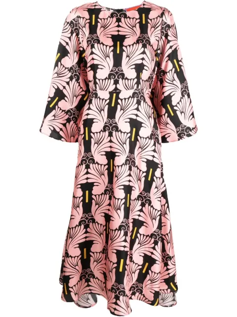 La DoubleJ Sorella printed silk dress Pink DRE0179SIL001WIG0010