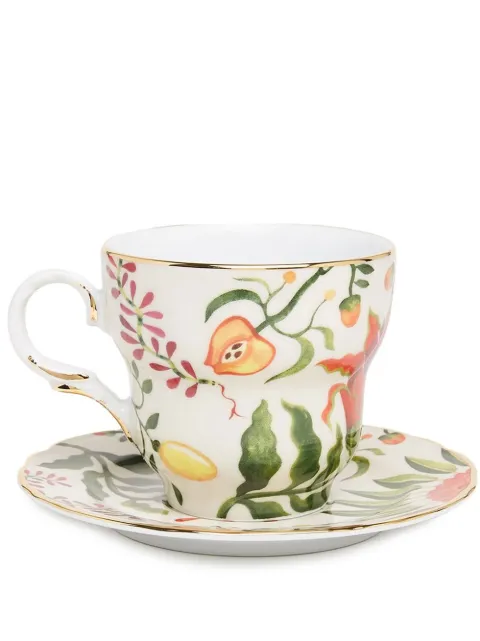 La DoubleJ Big Mama cup and saucer White DIS0066CER001HLE0008