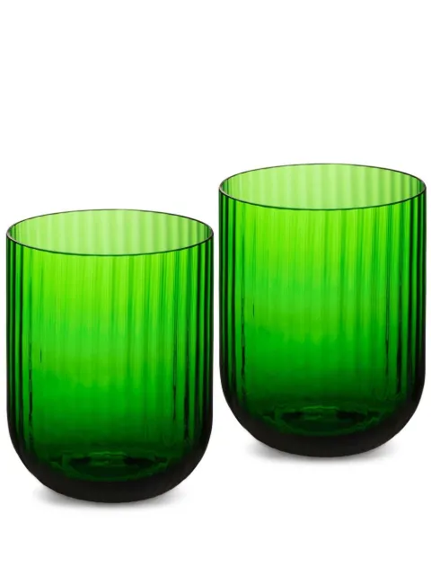Dolce & Gabbana hand-blown Murano glasses (set of two) Green TCBS03TCA34