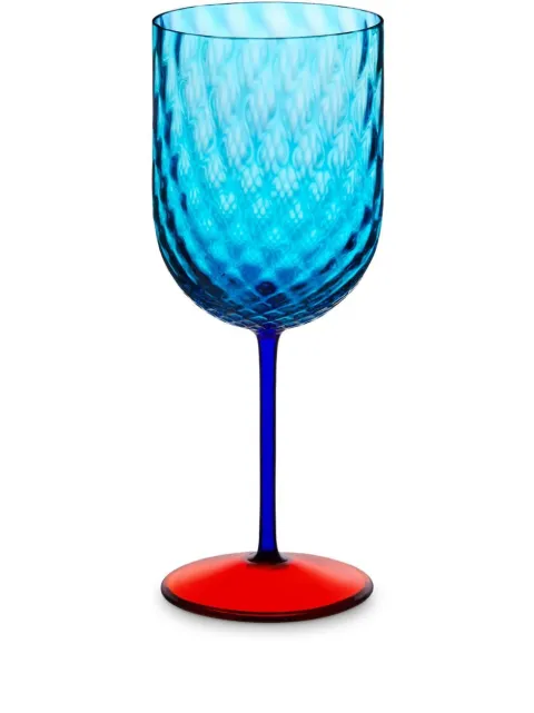 Dolce & Gabbana hand-blown murano wine glass Blue TCB002TCA34